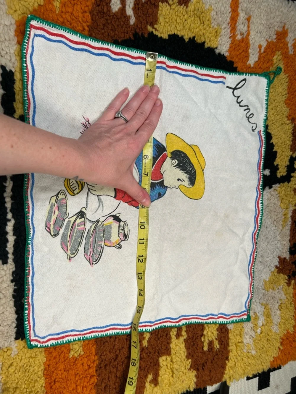 VINTAGE, Mexican dish cloth!!